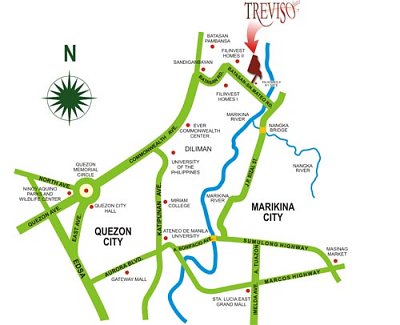 Treviso Vicinity Map
