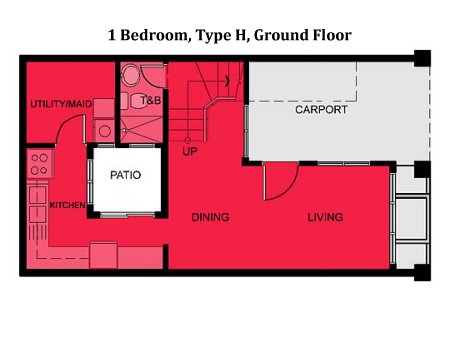 1 Bedroom, Ground Floor