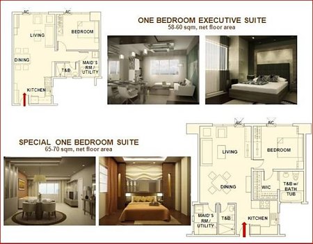 The Address - 1BR unit layout