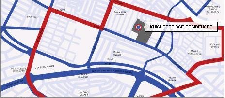 Knightsbridge Residences Location Map