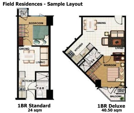 Field Residences - Layout - 1BR