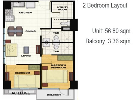 Signa Residences - 2 Bedroom Unit