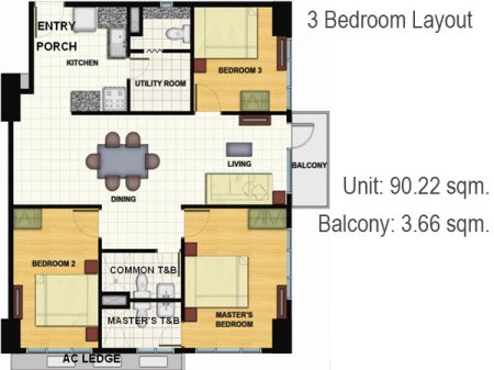 Signa Residences - 3 Bedroom Unit